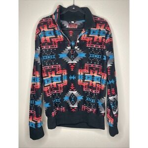 Western Wits Black Aztec Tribal Pullover Sweater Men's Medium NWOT